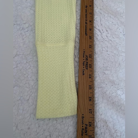 Vintage America Ladies’ Thermal Knit Top, Wax Yellow, XS Oversized, NEW - Picture 13 of 13